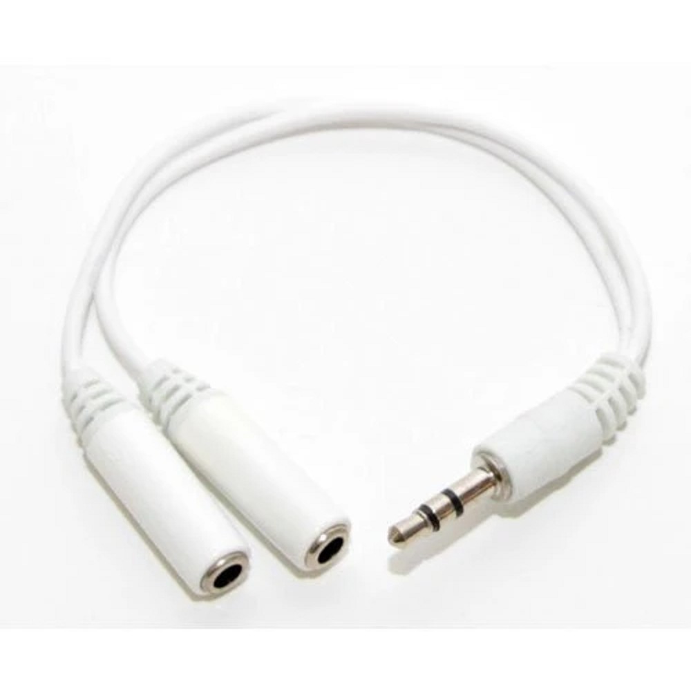 5bites AA-3MF2-02WH Кабель-5bites Адаптер  3.5 Jack/M - 2*3.5 Jack/F