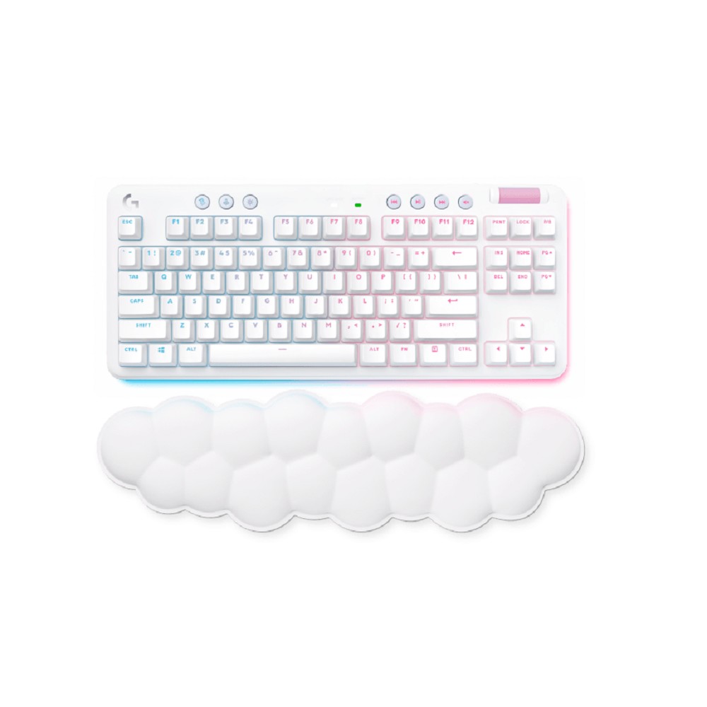 920-010464  Клавиатура игровая механическая Logitech G715 TKL Tactile LIGHTSPEED RGB OFF WHITE