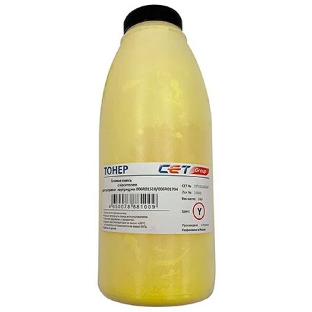 Тонер Cet CE08-Y CET111042Y-630N желтый бутылка 630гр. для принтера Xerox AltaLink C8045/8030/8035 Color C60/70