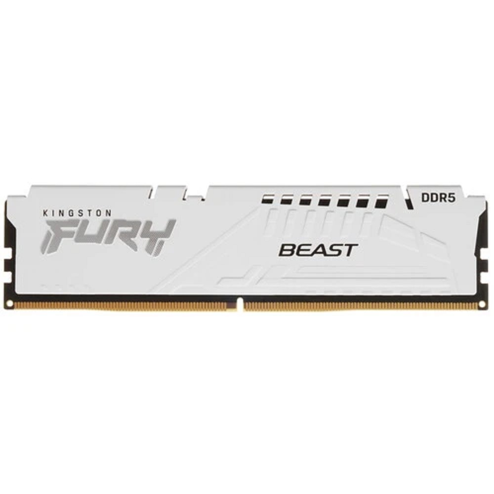 Kingston DDR5 DIMM 16Gb PC41600, 5200Mhz, Kingston FURY Beast White XMP CL40 (KF552C40BW-16)