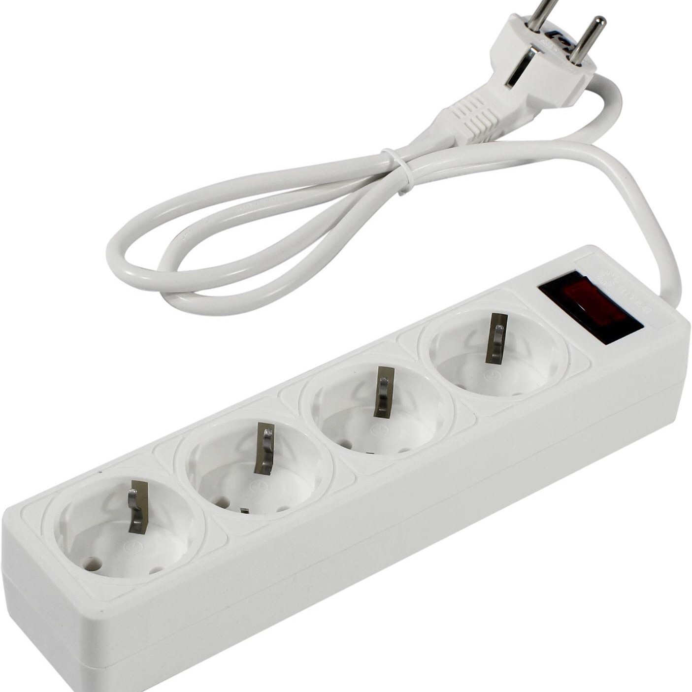 5bites Сетевой фильтр GARDA SP4W-510 4S / 3*0.75MM2 / 1M / WHITE