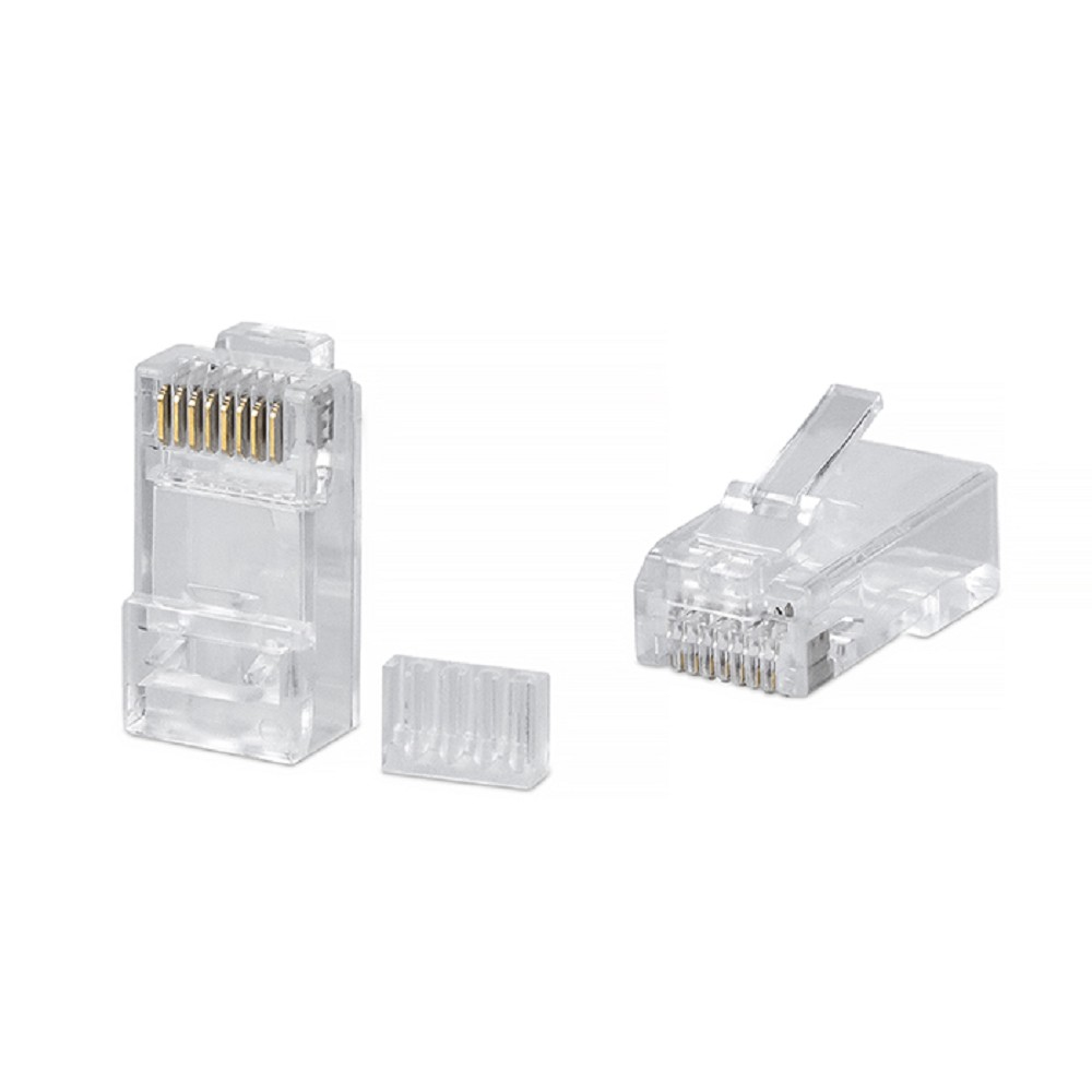 Повреждение упаковки Cabeus 8P8C-C6-TWP Коннектор RJ-45 под витую пару, категория 6, универсальный (для одножильного и многожильного кабеля), для проводников с толщиной по изоляции до 1,05 мм, со вста