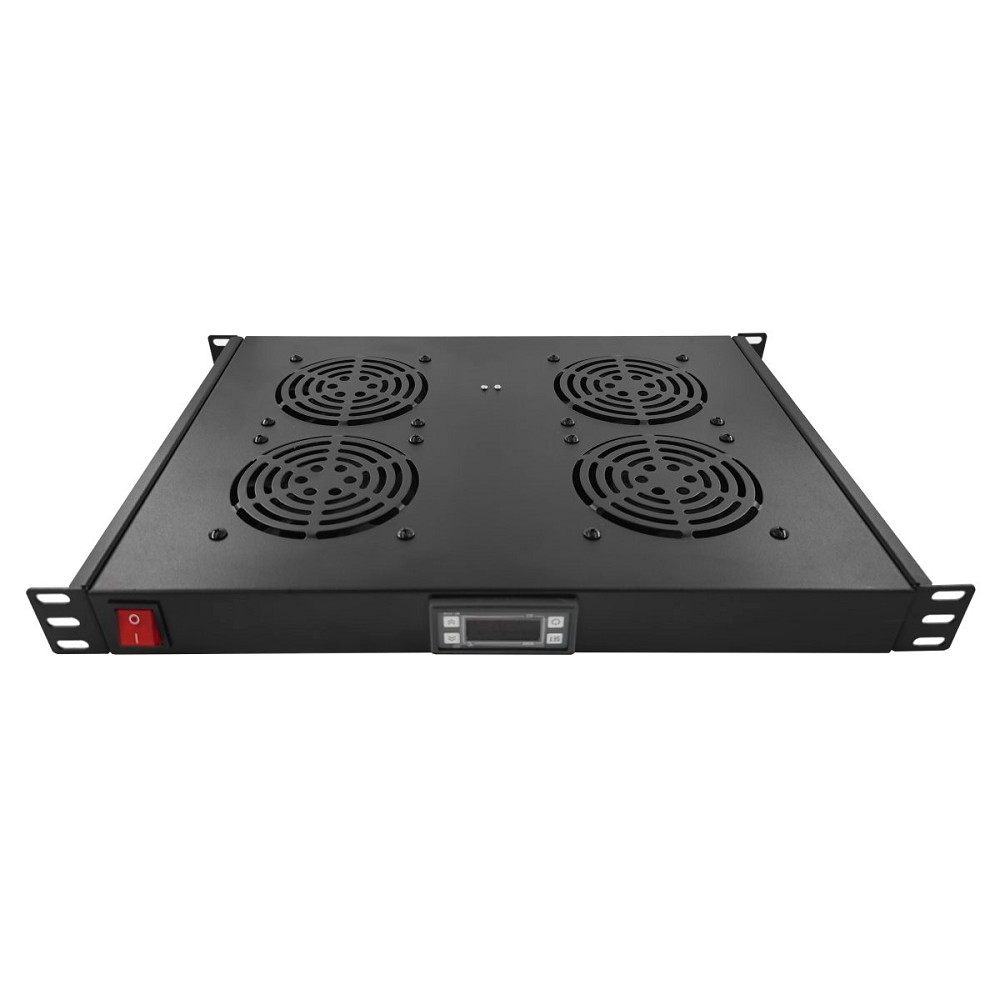 5bites Модуль охлаждения FM-17 для сетевых шкафов 4*FANS / LCD / THERMOSTAT / D=600-800 / 1U / 19"