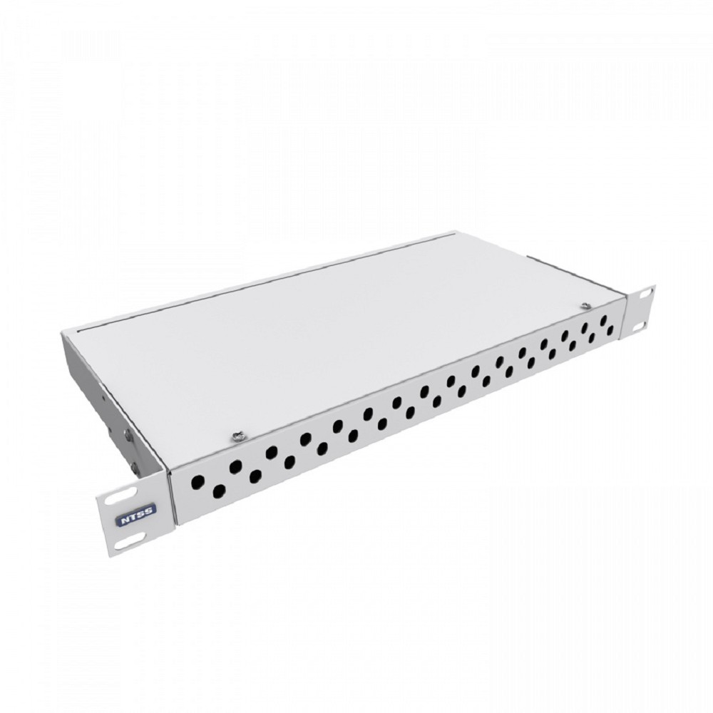 NTSS Кросс NTSS оптический 19'' укомплектованный 1U, 32 порта ST/UPC, 62.5/125 мкм (сплошная панель, сплайс-кассета, пигтейлы, КДЗС, адаптеры) серый RAL 7035 NTSS-RFOB-1U-32-ST/U-62.5-SP1.5G0AY