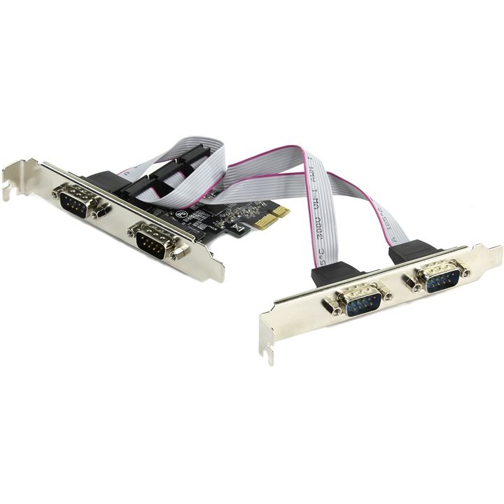 ORIENT XWT-PE4SV1, Контроллер PCI-Ex1 to COM 4-port (ASIX AX99100) (30470)