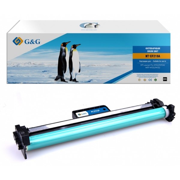 Блок фотобарабана G&amp;G GG-CF219A ч/б:12000стр. для LJ Pro M102/M104/MFP M130/M132 HP