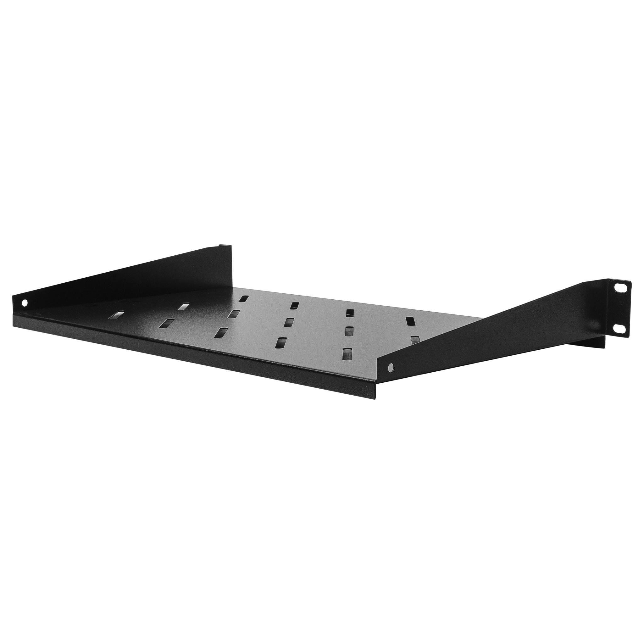 NEOMAX Полка 19"1U, для настенного шкафа 520x400; глубина полки 250мм, ширина 484мм;  цвет черный [NM-SHF-1U40-101-BK]