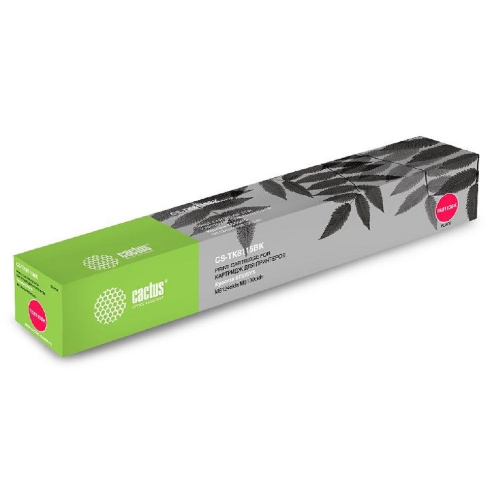 Повреждение упаковки CACTUS TK-8115BK Тонер-картридж для Kyocera EcoSys-M8124/EcoSys-M8130, (6000k), black