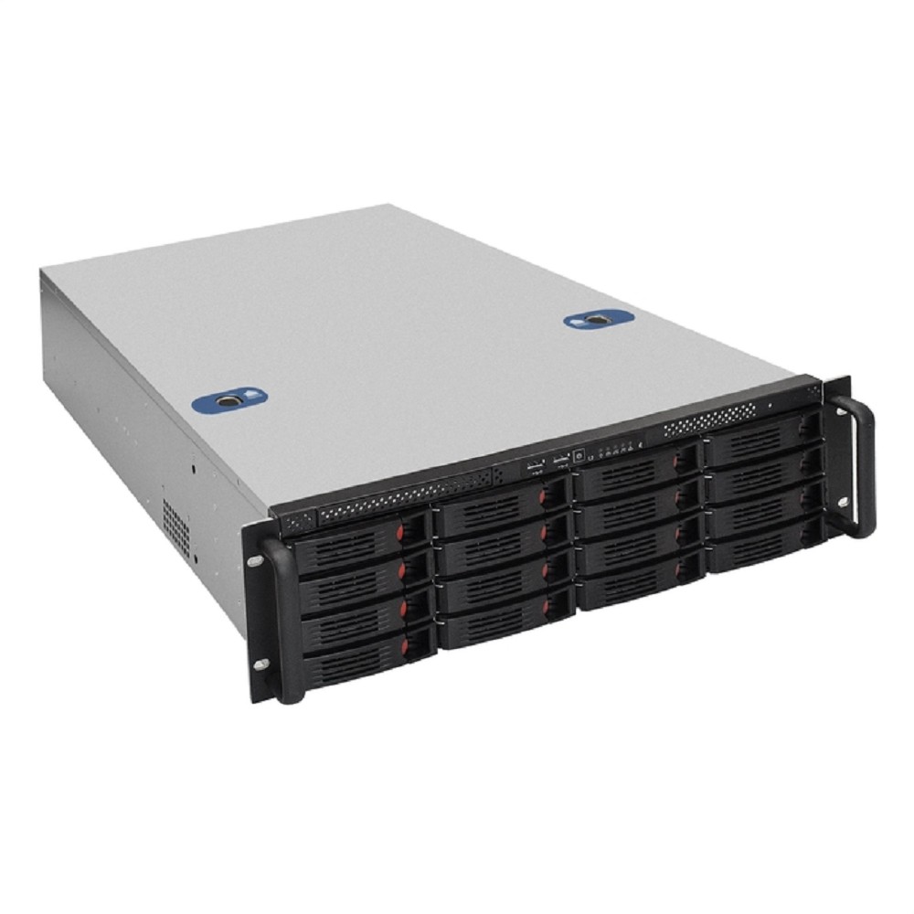 Exegate EX292420RUS Серверная платформа ExeGate Pro 3U660-HS16 <RM 19", высота 3U, глубина 660, Redundant БП 2x800W, 16xHotSwap, USB>