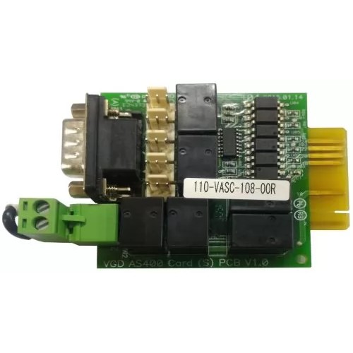 Релейная карта  POWERCOM AS400 mini, сухие контакты с гальванической развязкой, для ИБП серий MAS/MRT/MAC./ Powercom AS400 mini dry contact I/O card for MAS/MRT/MAC.