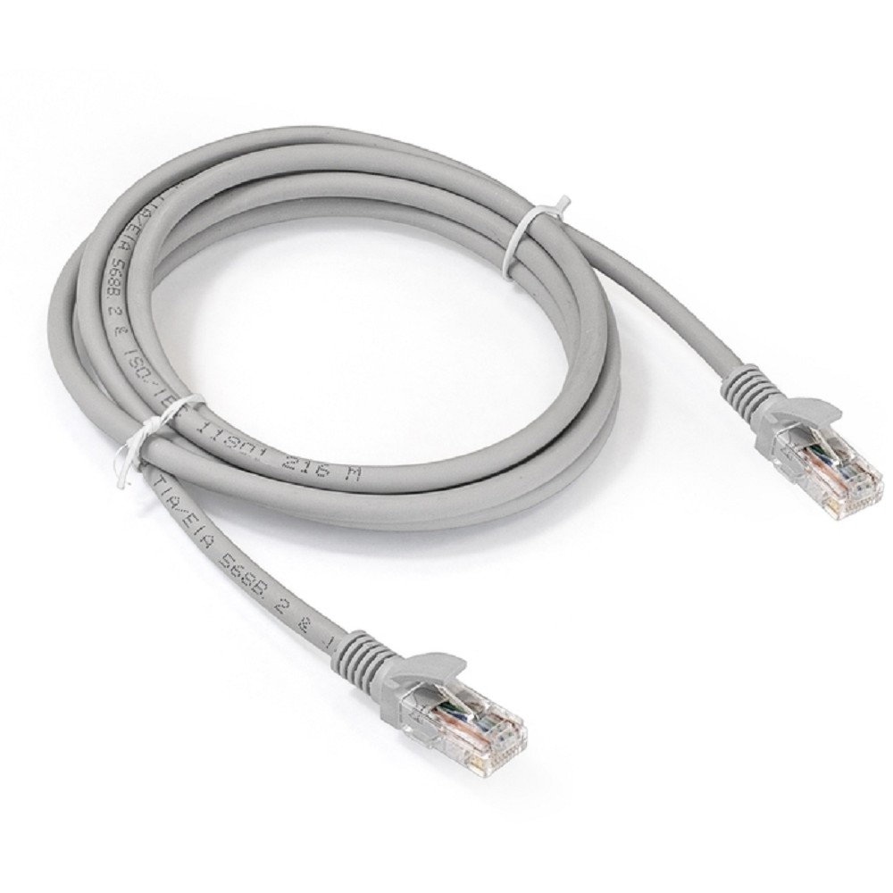 Exegate EX286383RUS Патч-корд LSZH UTP-RJ45-RJ45-5e-2M-LSZH-GY, UTP, cat.5e, 2м, серый