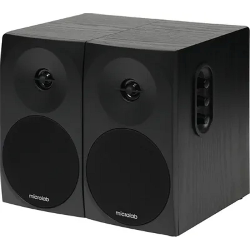 MICROLAB B70 черный {20 Вт, Распределение: 1,5 Вт x 2 RMS, Гармонические искажения: 10 %, 1 Вт на 1 кГц, Диапазон частот: 100 Гц - 18 кГц, Отношение сигнал/шум: > 70 дБ}