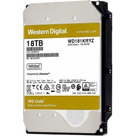 18TB WD Gold  (WD181KRYZ) {SATA III 6 Gb/s, 7200 rpm, 512Mb buffer}