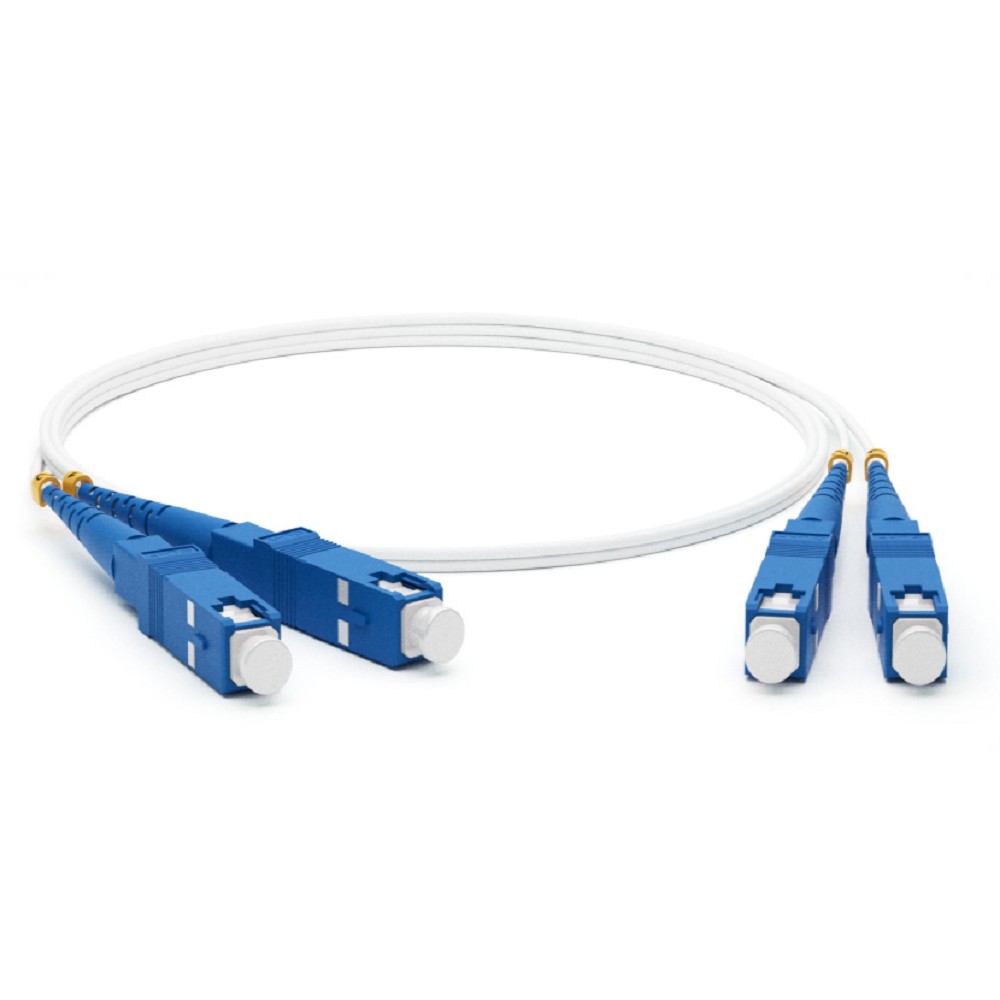 Hyperline FC-D2-9A1-SC/UR-SC/UR-H-3M-LSZH-WH Патч-корд волоконно-оптический (шнур) SM 9/125 (G657), SC/UPC-SC/UPC, 2.0 мм, duplex, LSZH, 3м