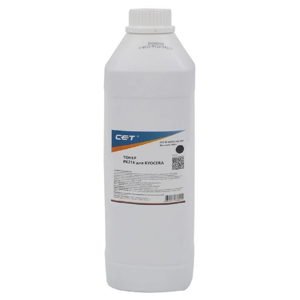 CET Тонер PK216 для KYOCERA TASKalfa 3253ci (Japan) Black, 500г/бут, (унив.), OSP0216K-500