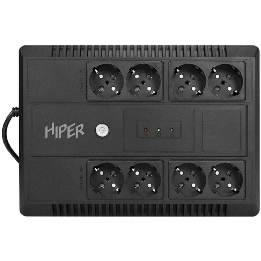 HIPER INLine LM-850: Линейно-интерактивный 850VA/480W Розетки: 8 CEE АКБ: Свинцово-кислотная, 12В / 9 Ач