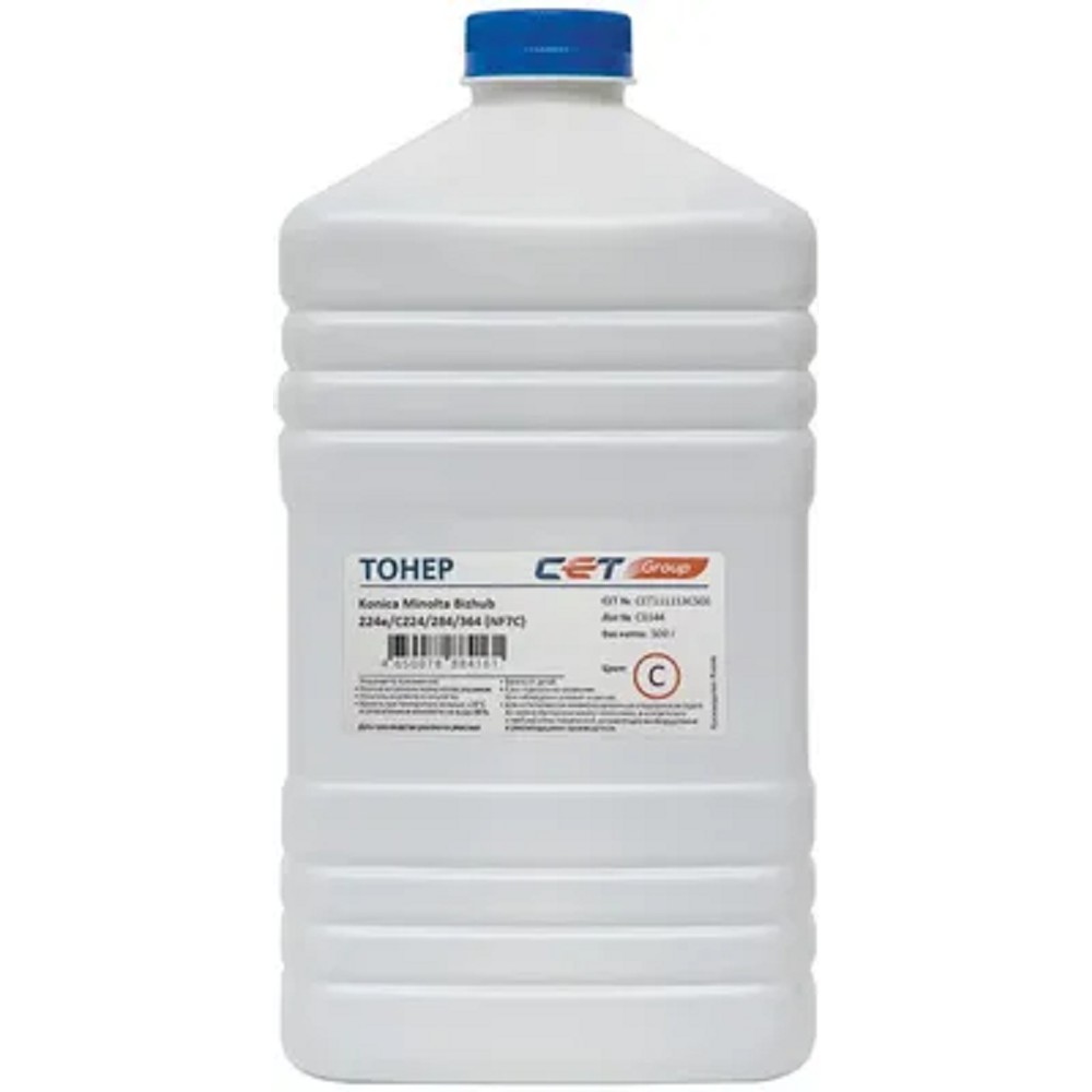 Тонер NF7C TN-711C/514C для KONICA MINOLTA Bizhub C654/C754/C654e/C754e (CET) Cyan, 500г/бут, CET111113C500, TN-711C/514C
