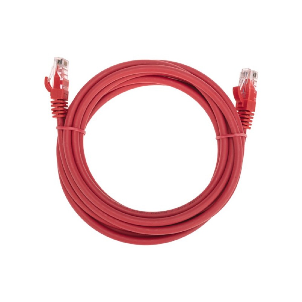 Rexant (02-0293-3) Патч-корд U/UTP, CAT 6, RJ45-RJ45, 26AWG, LSZH, красный, 3м