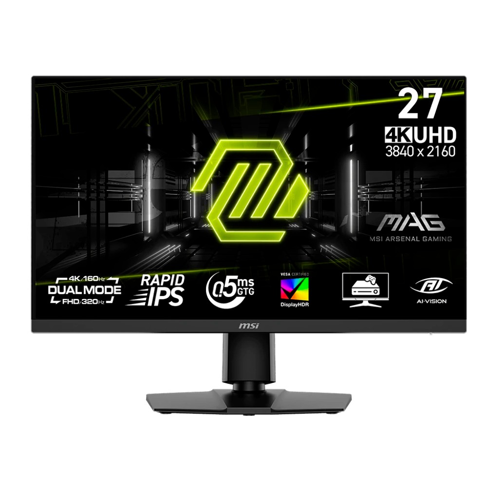 MSI MAG 27" 272URDF E16 {IPS 3840x2160/1920x1080 160Hz/320Hz 0.5ms 400cd HDMI DisplayPort USB HAS}