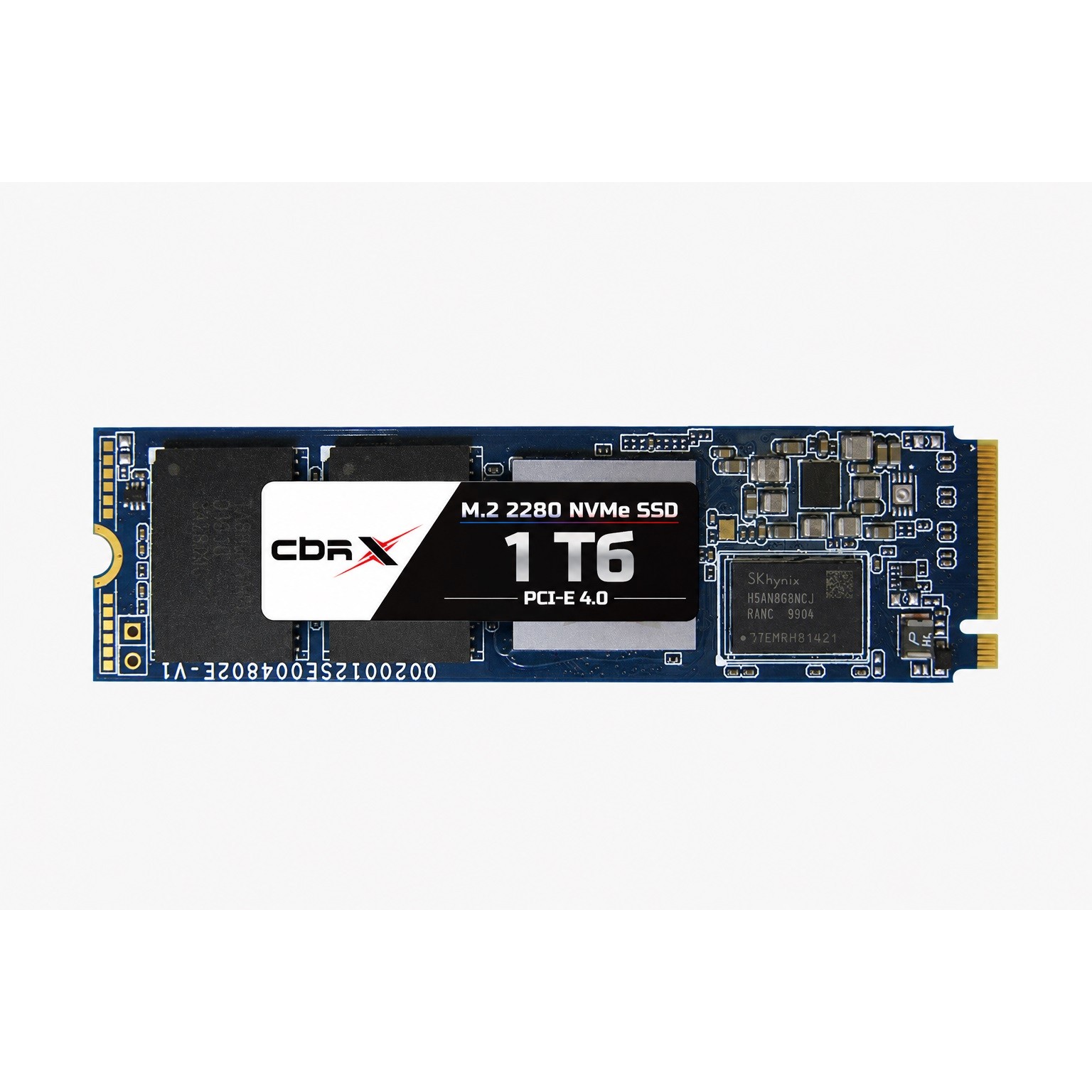 CBR SSD-001Tb-M.2-X26 Внутренний SSD- накопитель, серия "X", 1024Gb, M.2 2280, PCIe 4.0, 3D TLC NAND, R/W speed up to 7000/6500 MB/s, TBW 512