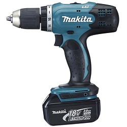 Makita DDF453RFE Дрель аккумуляторная [DDF453RFE]  {18В,2х3Ач Li-ion,БЗП-13мм,0-400\1300об\м,42\27Нм,1.8кг,чем}
