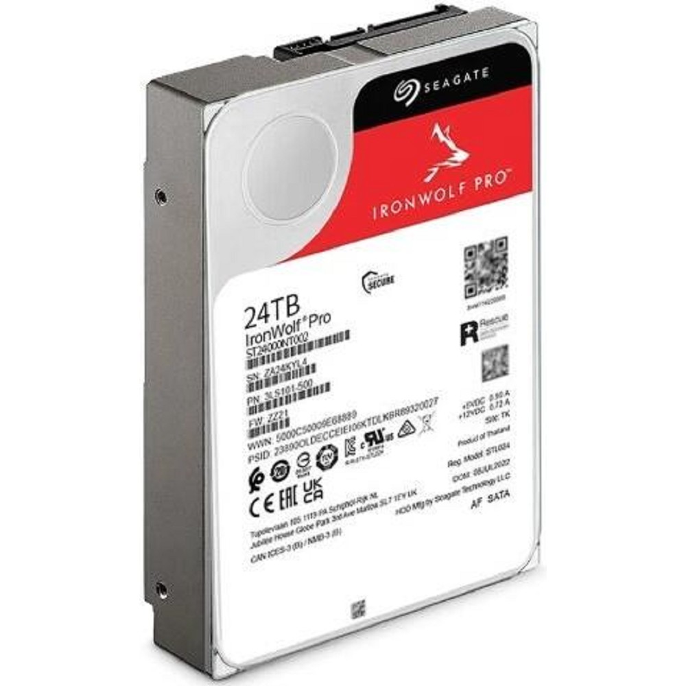 24TB Seagate Ironwolf Pro (ST24000NT002) {SATA 6 Гбит/с, 7200 rpm, 256mb buffer, для NAS}