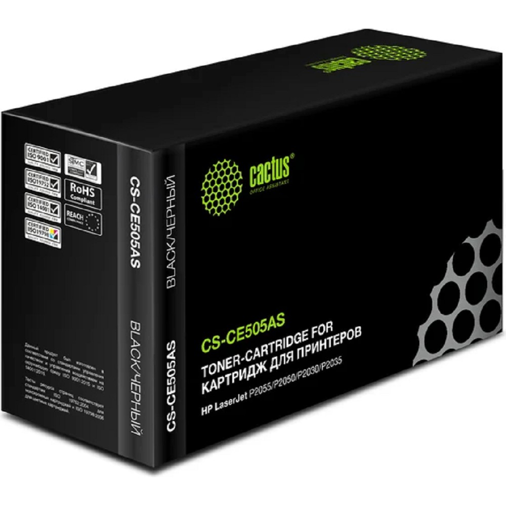 Повреждение упаковки CACTUS CE505A Картридж (CS-CE505AS) для HP LJ P2055/P2035 (2300 стр.)
