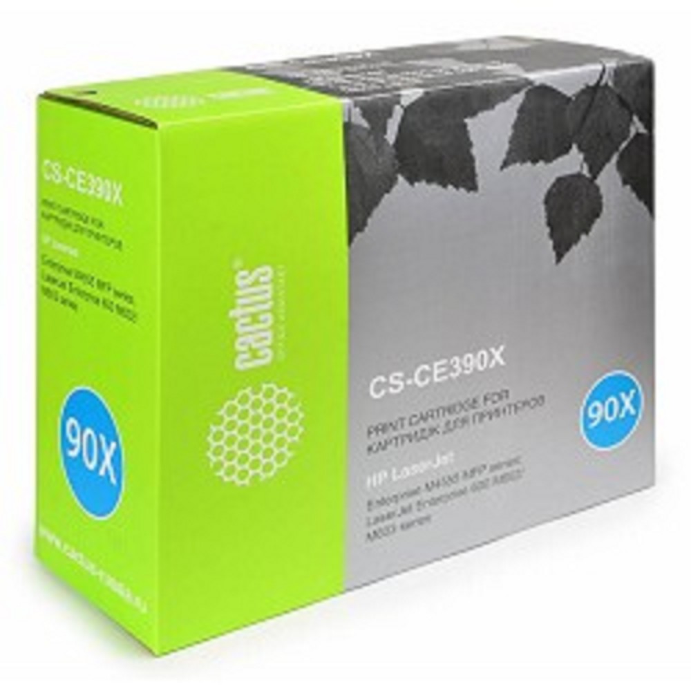 CACTUS CE390X Картридж (CS-CE390XS) для  LaserJet M4555MFP, черный , 24 000 стр
