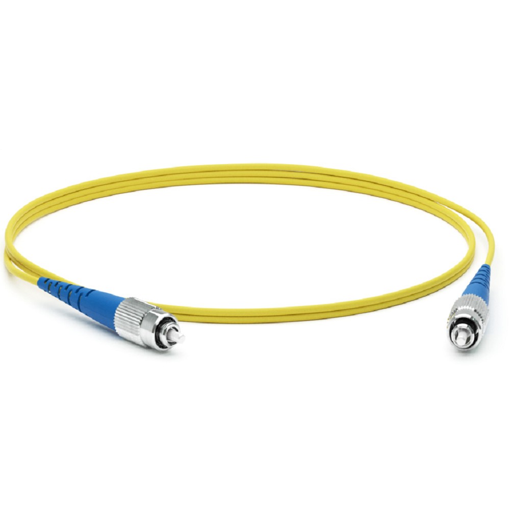 Hyperline FC-S2-9-FC/UR-FC/UR-H-2M-LSZH-YL Патч-корд волоконно-оптический (шнур) SM 9/125 (OS2), FC/UPC-FC/UPC, 2.0 мм, simplex, LSZH, 2 м