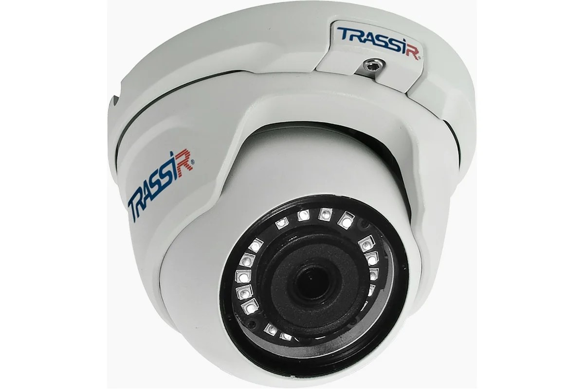 Камера видеонаблюдения IP Trassir TR-D2S5-noPoE v2,  1080p,  3.6 мм,  белый