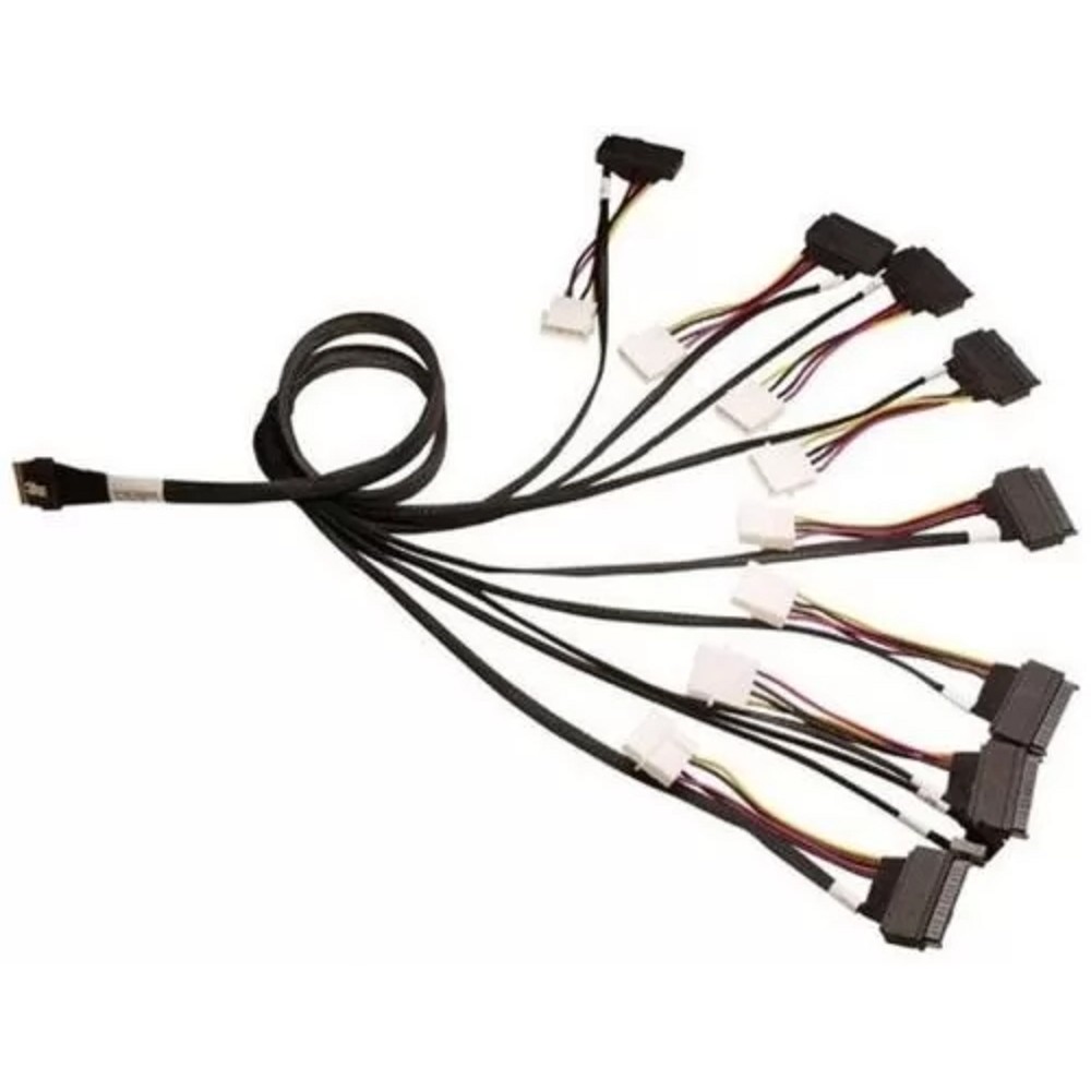 Кабель ACD-60006-JP Slimline SASx8 (SFF8654) -to- 8x U.3 Direct, 1M, (аналог Broadcom 05-60006-00)  (C54839) {30}