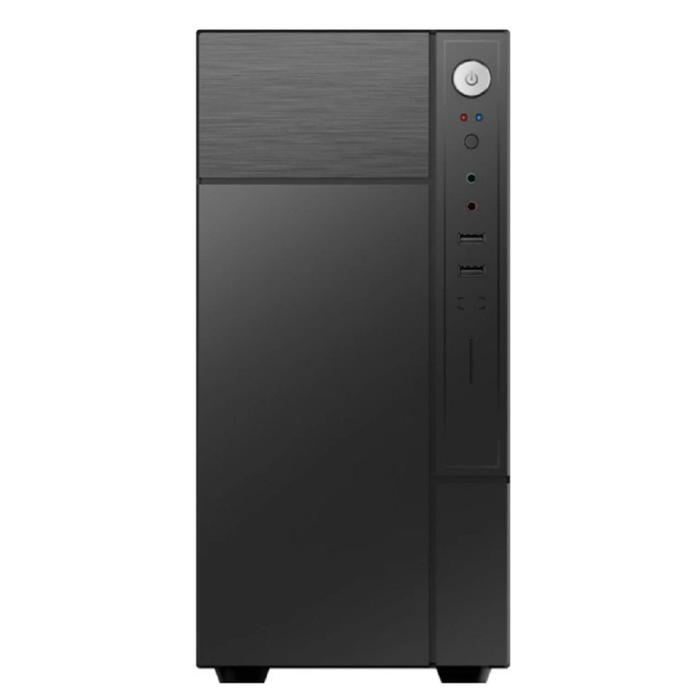 Foxline FZ-017 Forza mATX case, black, W/O PSU, w/2xUSB2.0, w/pwr cord, w/o FAN