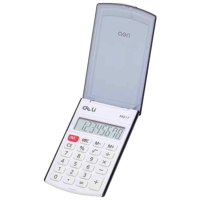 Калькулятор карманный Deli E39217/BLACK черный 8-разр. [1189155]