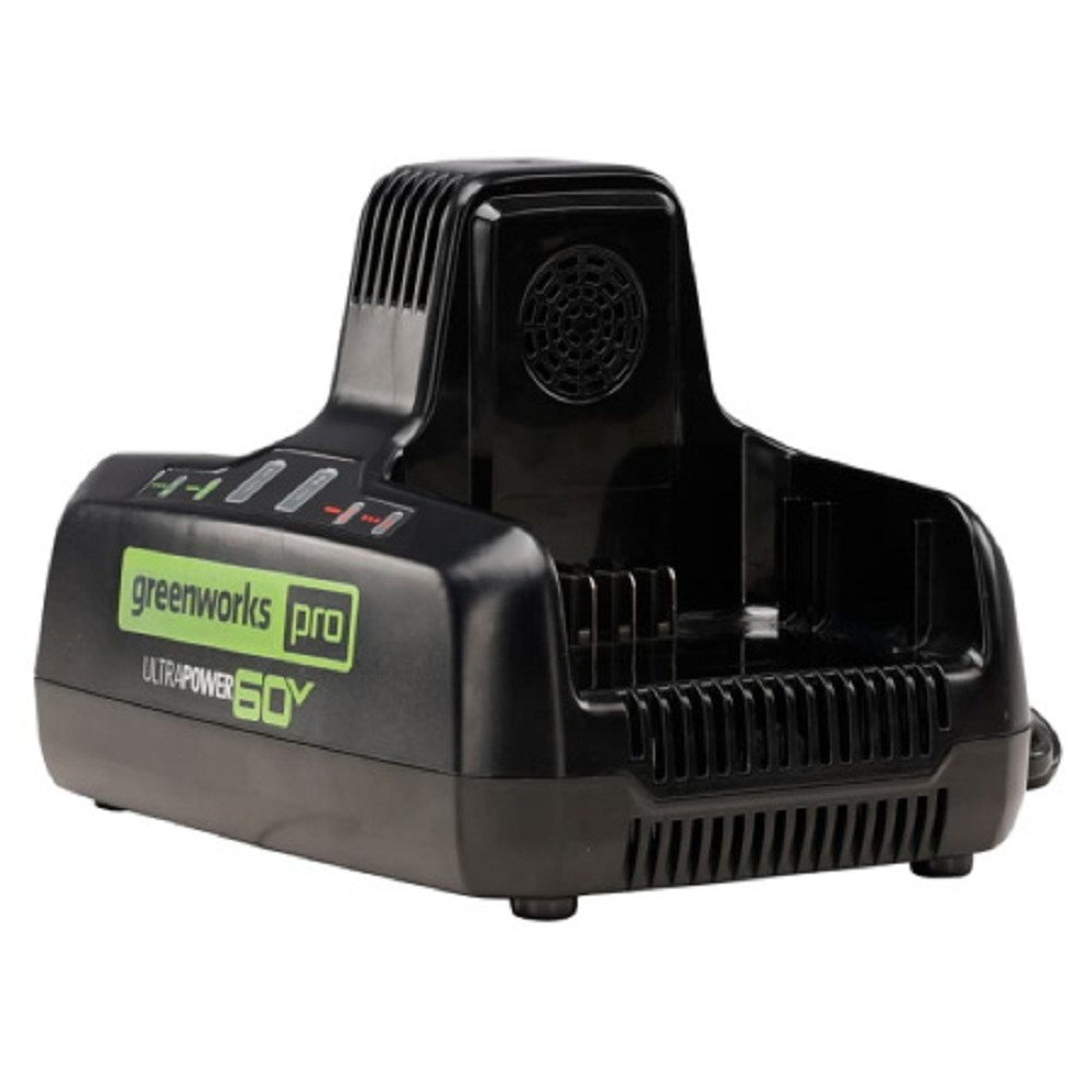 Greenworks Быстрое зарядное устройство для двух аккумуляторов G60DC10, 60V, 10А [2954407]