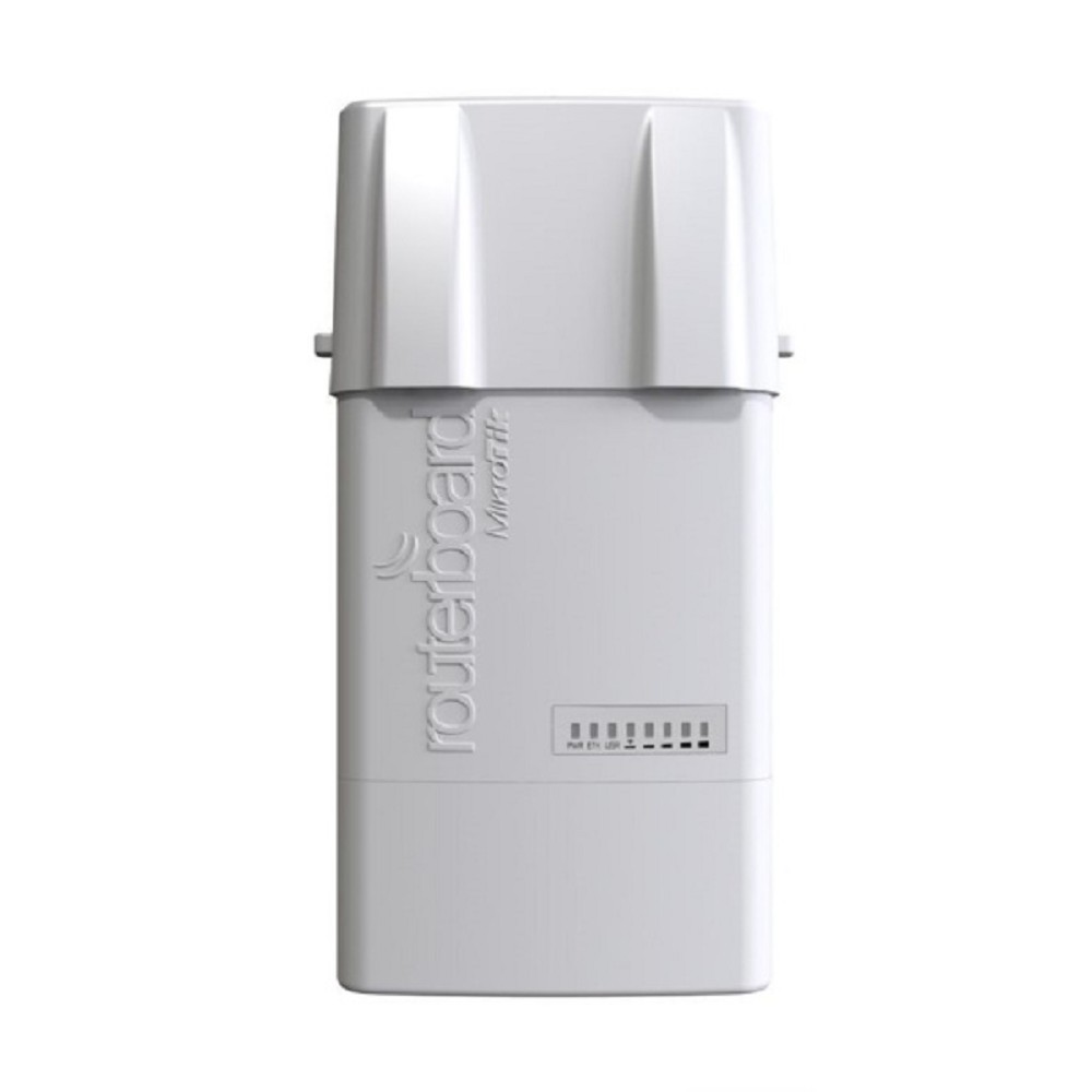 MikroTik RB912UAG-5HPnD-OUT Беспроводная точка доступа, BaseBox 5 (600Mhz CPU, 64MB RAM, 1xGigabit LAN, USB, miniPCIe, built-in 5Ghz 802.11a/n 2x2 two chain wireless with two RP-SMA connectors, Ro