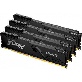 Kingston DDR4 DIMM 32GB 3600MHz  CL17 (Kit 4x8Gb) FURY Beast Black KF436C17BBK4/32