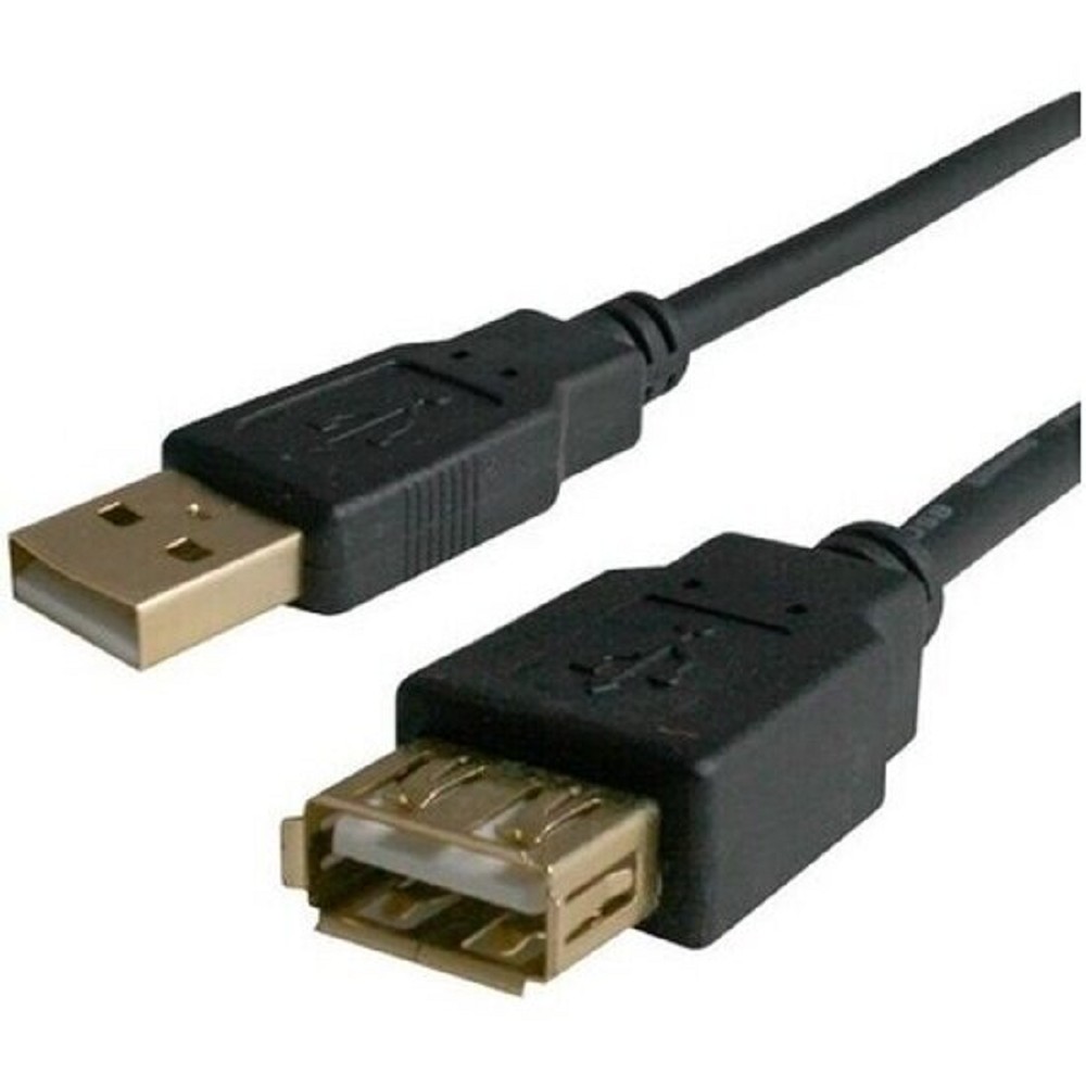 Bion Кабель удлинительный USB 2.0 AM/AF, позолоченные контакты, ферритовые кольца, 3 м, черный [BXP-CCF-USB2-AMAF-030]