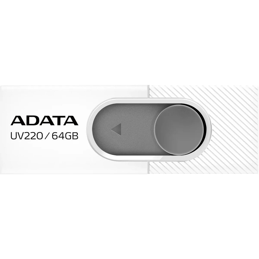A-DATA Flash Drive 64GB UV220  USB2.0, белый и серый [auv220-64g-rwhgy]