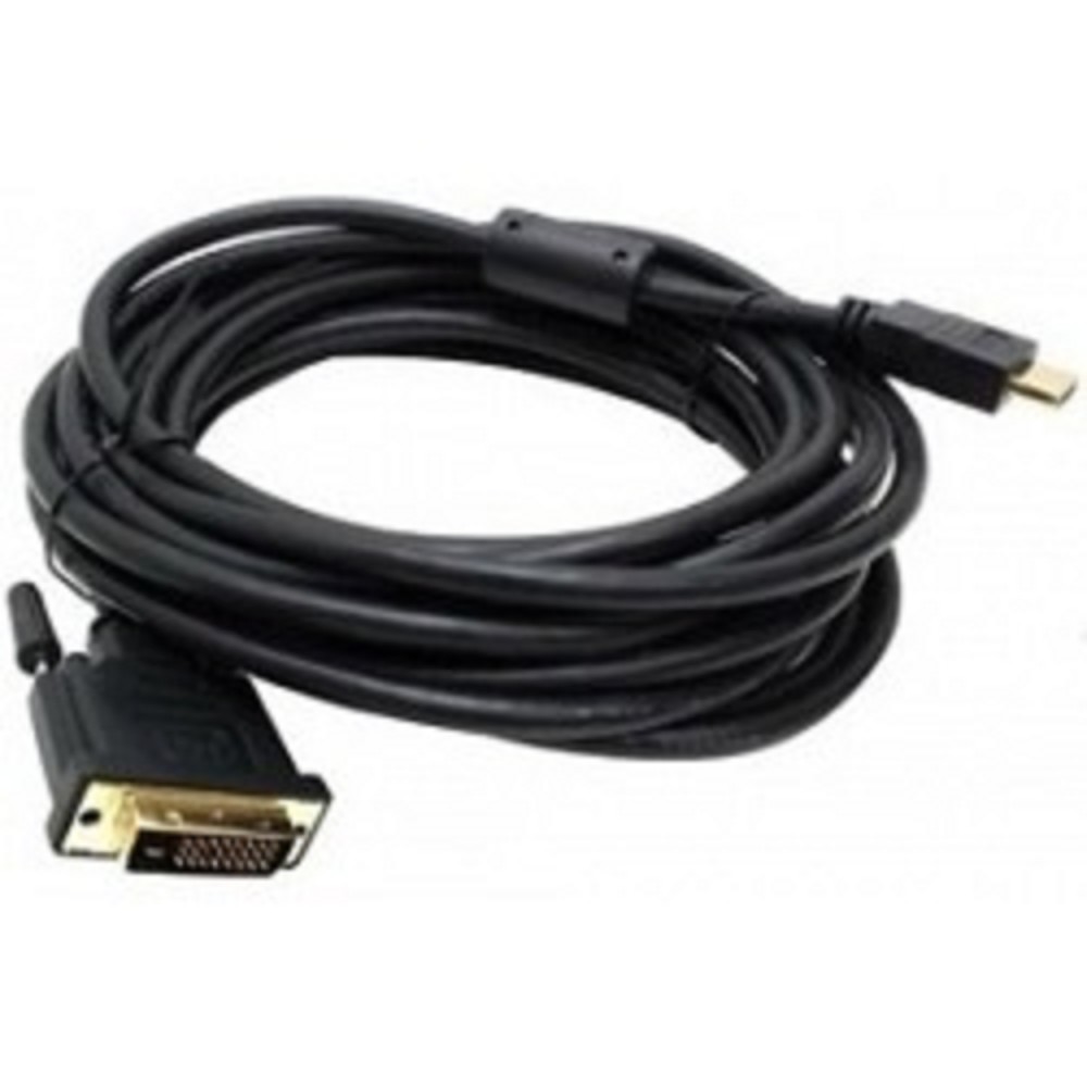 Кабель Buro HDMI-19M-DVI-D-10m 24M/19M 10м позол/ферритовые кольца (HDMI-19M-DVI-D-10M)