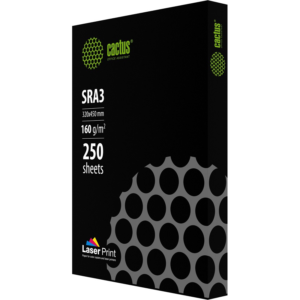 Бумага Cactus CS-LPSRA3160250 SRA3/160г/м2/белый/250л. CIE170% для лазерной печати