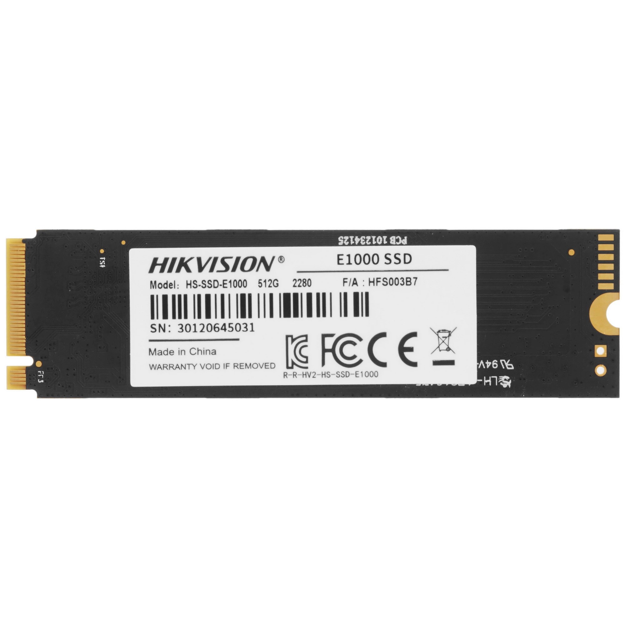 Накопитель SSD Hikvision SATA III 512Gb HS-SSD-E1000/512G M.2 2280