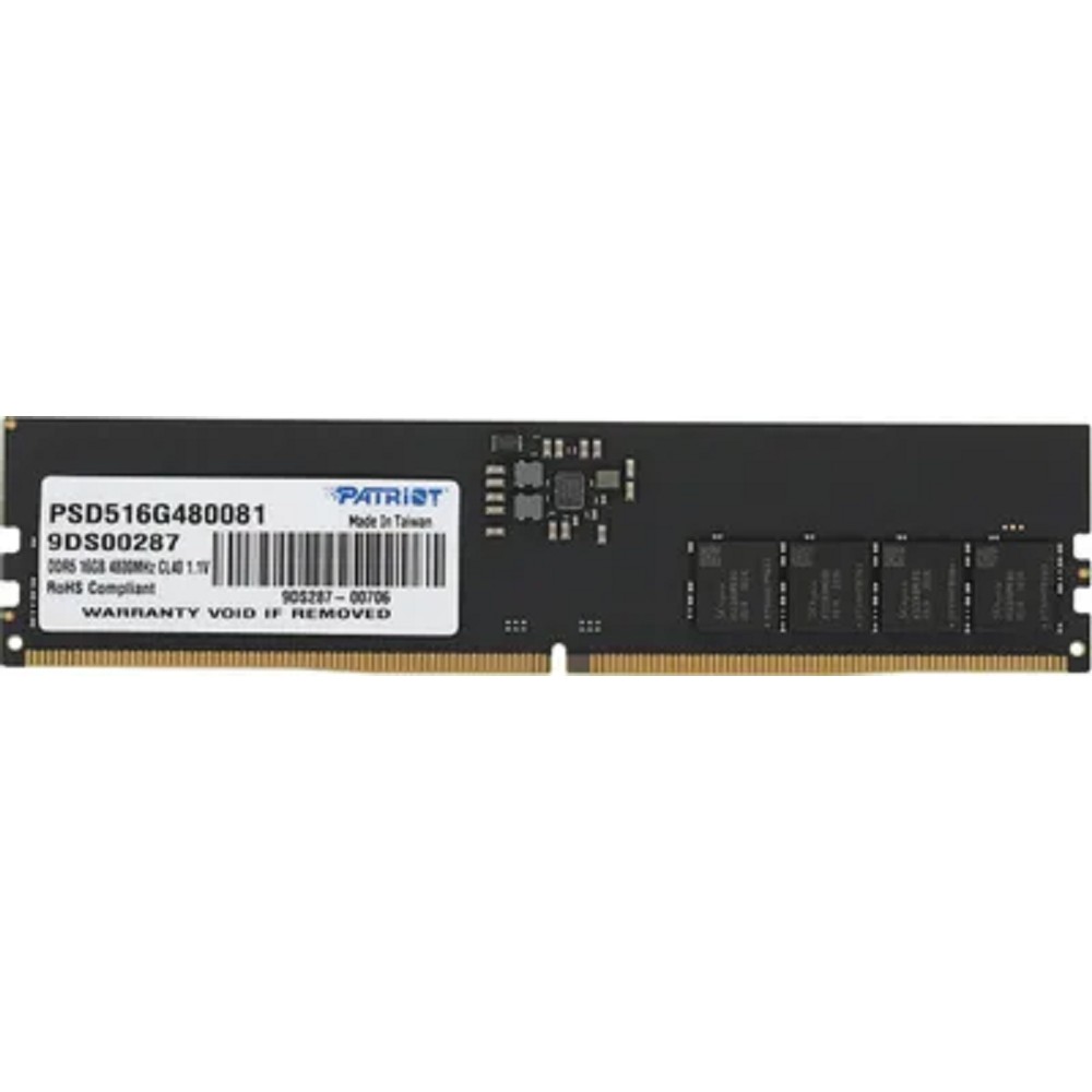 Patriot DDR5 DIMM 16GB 4800 MT/s CL40 PSD516G480081