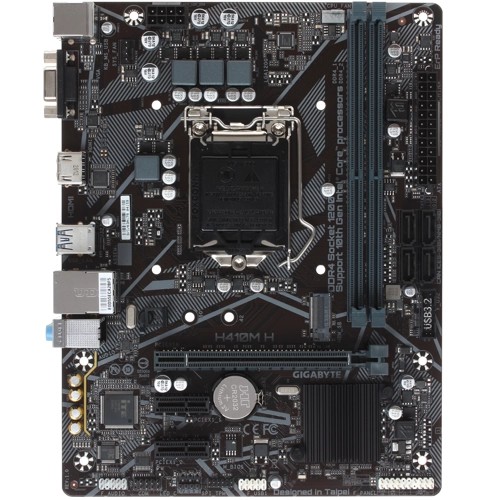 Материнская плата Gigabyte H410M H Soc-1200 Intel H410 2xDDR4 mATX AC`97 8ch(7.1) GbLAN+VGA+HDMI