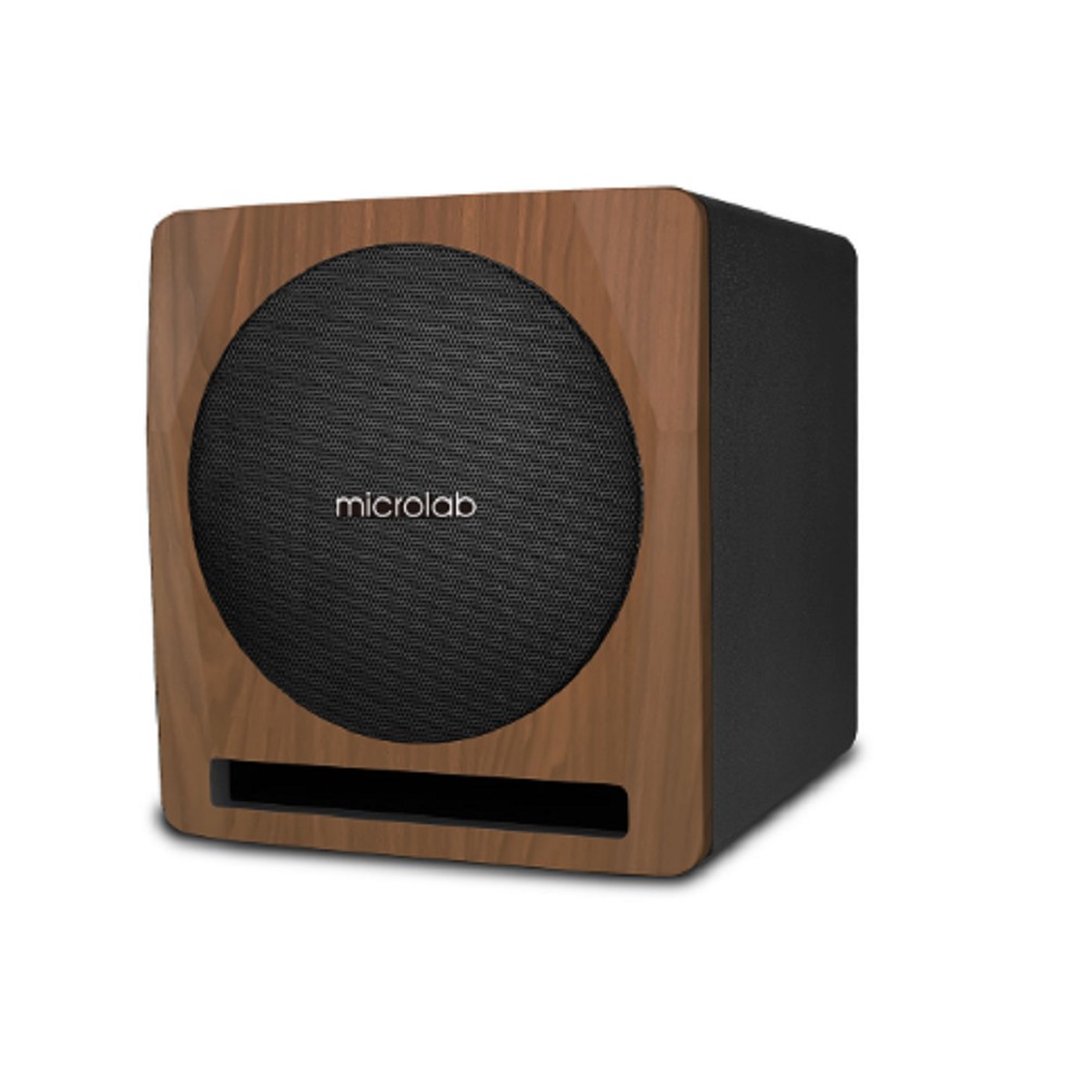 Microlab SOLO SUB10 {200 Вт RMS, Сопротивление: 10'', 4 Ом; Усилитель: класс D; Входы: RCA, сбалансированный 1/4" джек, Регулировка гр, LPF: 50-150 Гц, LIFT/GND режим, Размеры: 340х370х400 мм}