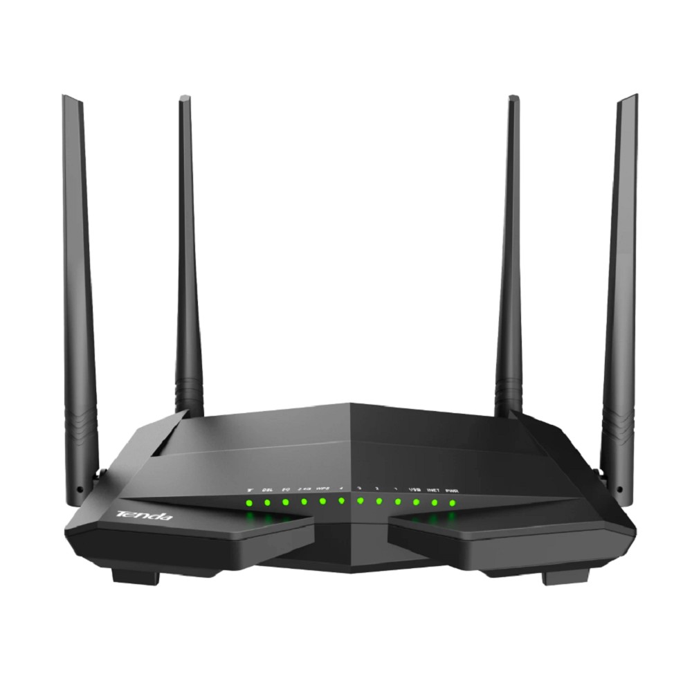 Повреждение упаковки TENDA V12 Двухдиапазонный Wi-Fi гигабитный VDSL/ADSL модем-маршрутизатор AC1200, 2,4/5 ГГц, до 1167 Мбит/с