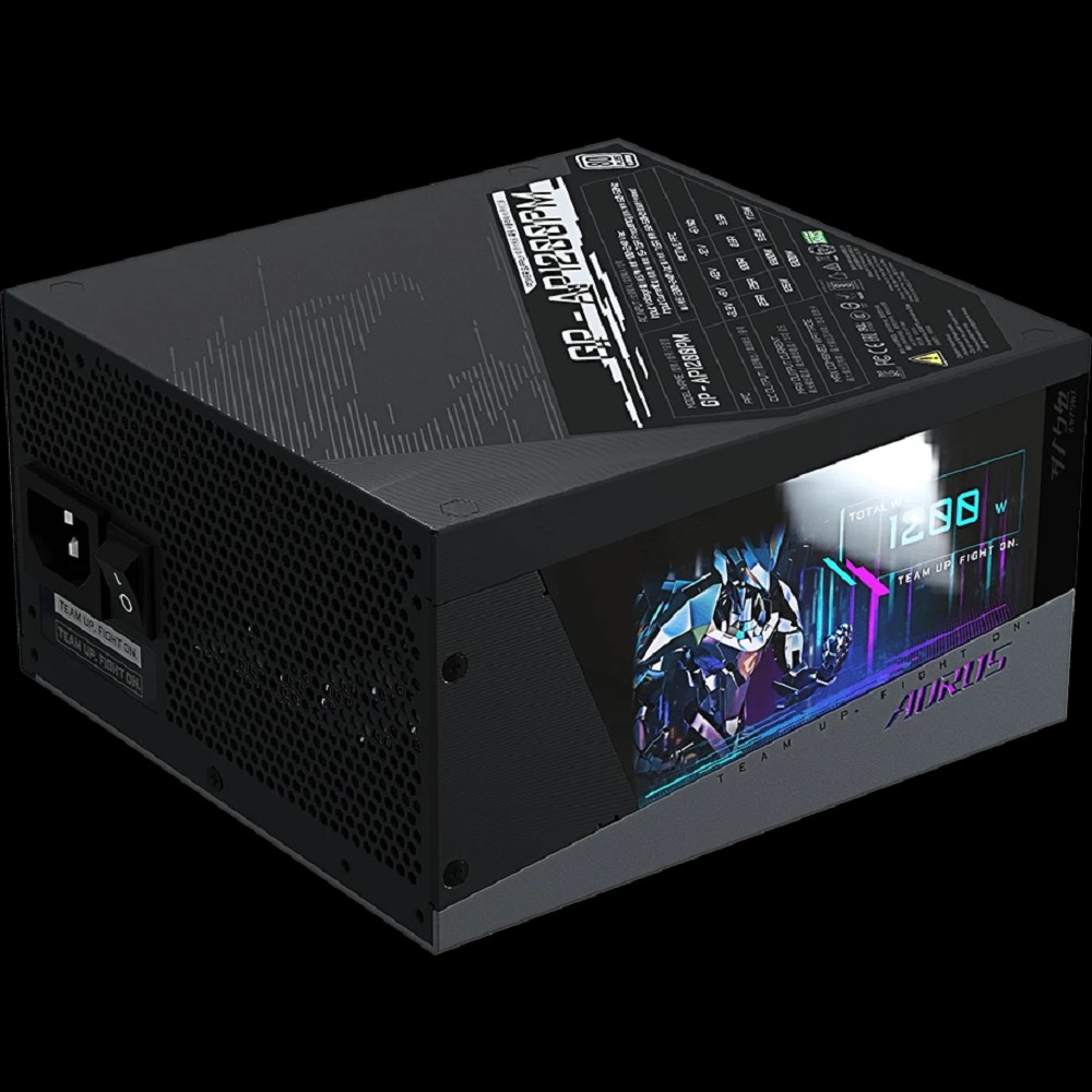 Блок питания Gigabyte ATX 1200W GP-AP1200PM 80+ platinum 24+2x(4+4) pin APFC 140mm fan 16xSATA Cab Manag RTL