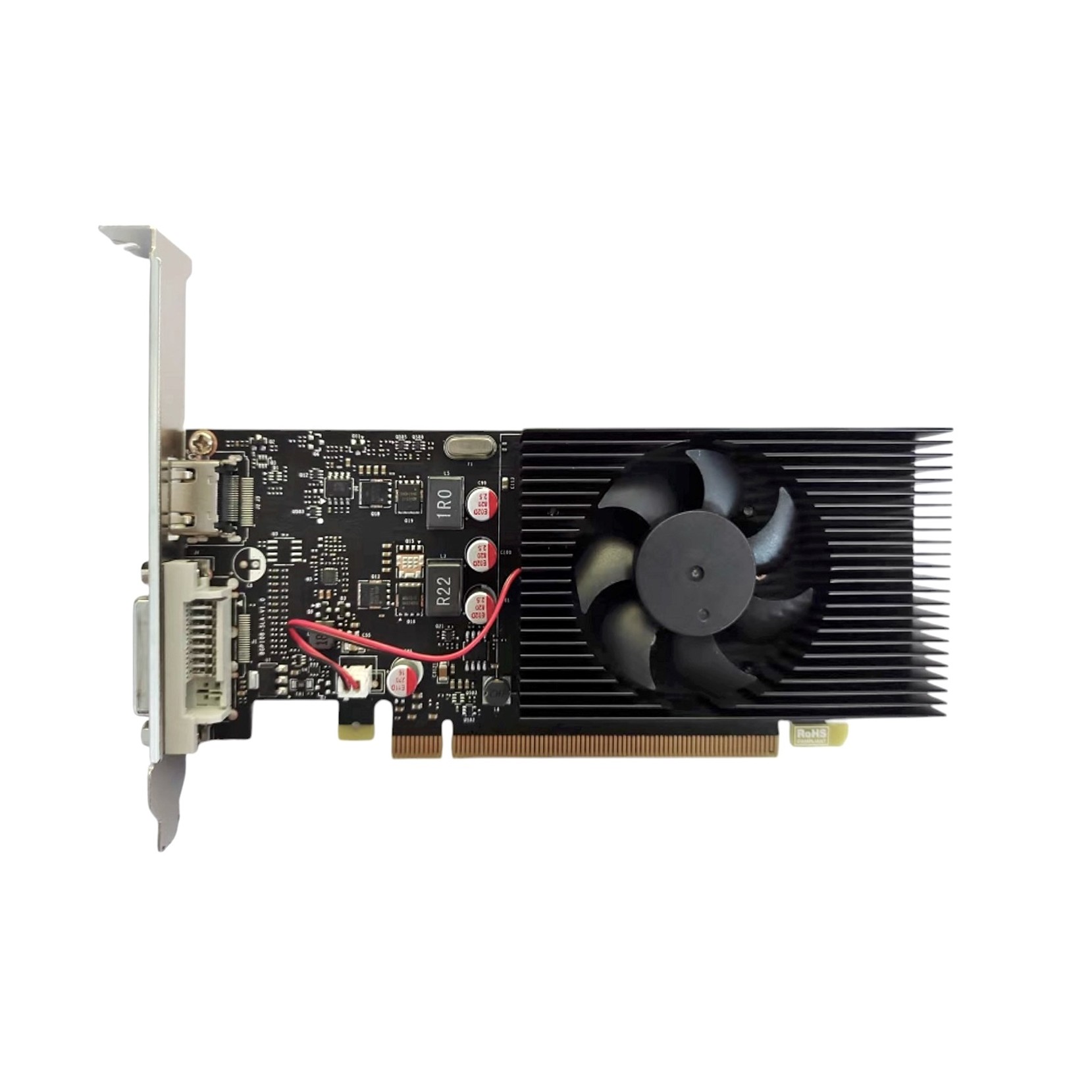 Видеокарта CBR GT1030 2Gb GDDR5, 64bit, 1228-1468Mhz, 1*HDMI + 1*DP, 30W, Ret [VGA-STX1030-2G-HDMI-DP-RTL]