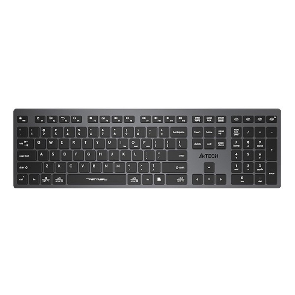 Клавиатура A4Tech Fstyler FBX50C серый USB беспроводная BT/Radio slim Multimedia (FBX50C GREY)