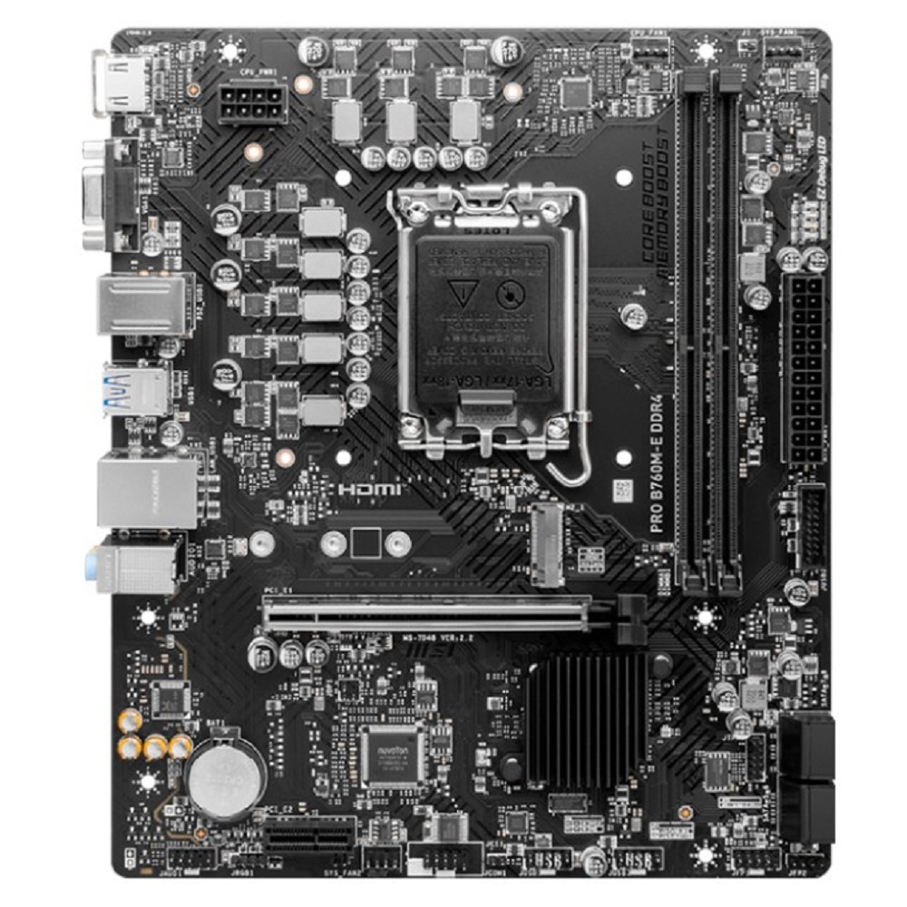 MSI PRO B760M-E {LGA 1700,2xDDR5  Intel B760, mATX} RTL