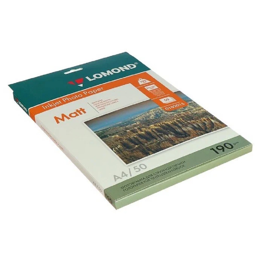 LOMOND 0102015 Матовая бумага 2х A4, 190г/м2, 50 л.